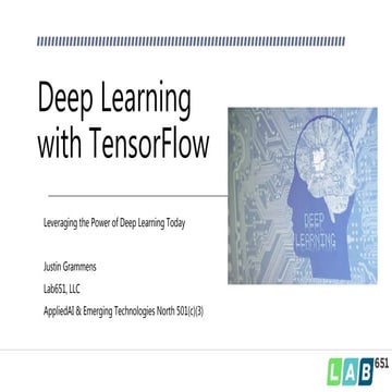 Deep Learning with TensorFlow | PPT