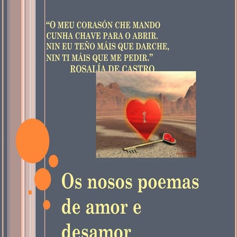 Os nosos poemas de amor e desamor