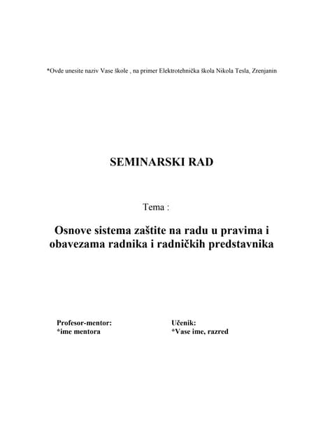 Prijem radnika u preduzece | DOC