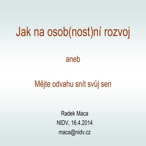 Osobní rozvoj