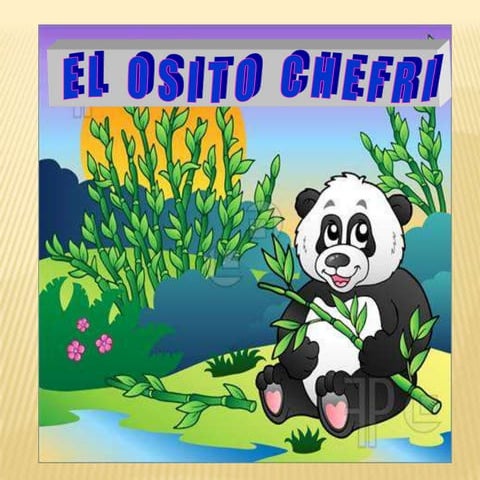 Oso panda diapositiva
