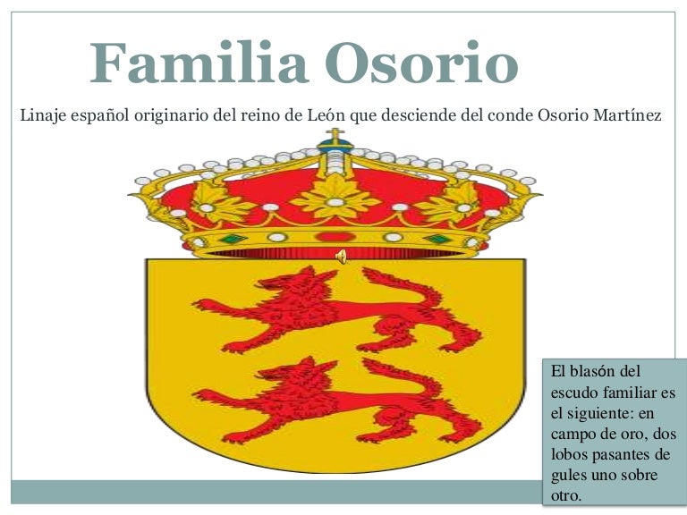Marquesado de ( familia Osorio)
