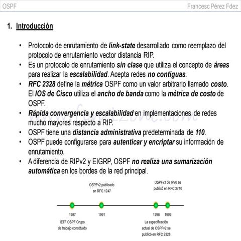Conceptos y protocolos de enrutamiento: 11. OSPF