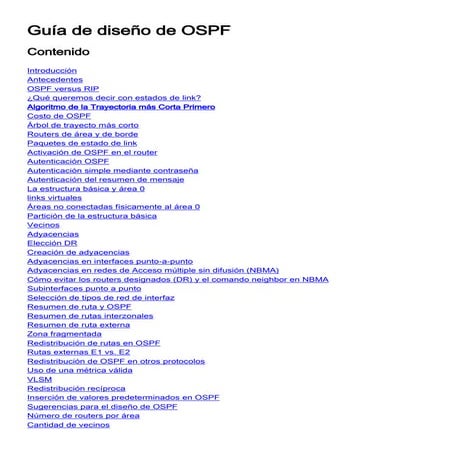 Protocolo OSPF | PDF