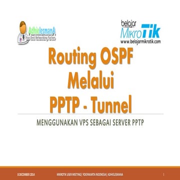 MikroTik Routing OSPF over PPTP Tunnel