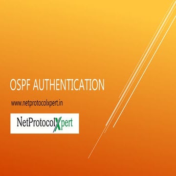 OSPF Authentication 