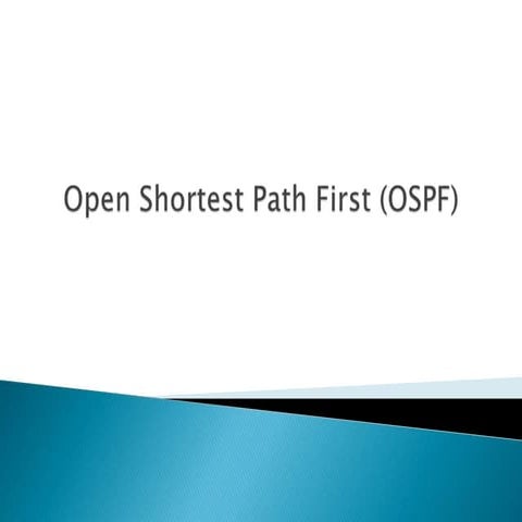 The OSPF (Open Shortest Path First) protocol is one of a family of IP Routing...