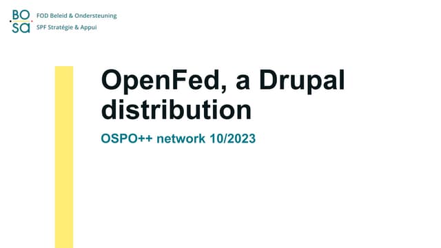 OpenFed, a Drupal distribution
