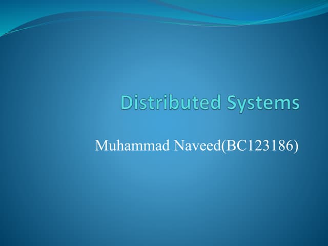 Distributed Systems | PPTX | Operating Systems | Computer Software and ...
