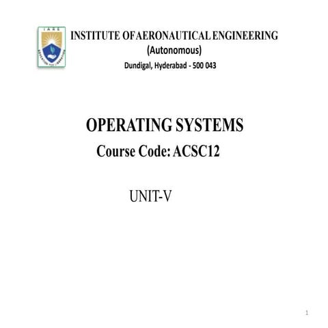 protection and security in operating systems