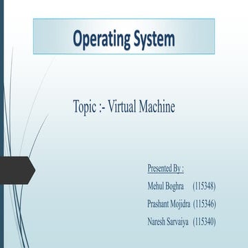 Virtual Machine | PPTX