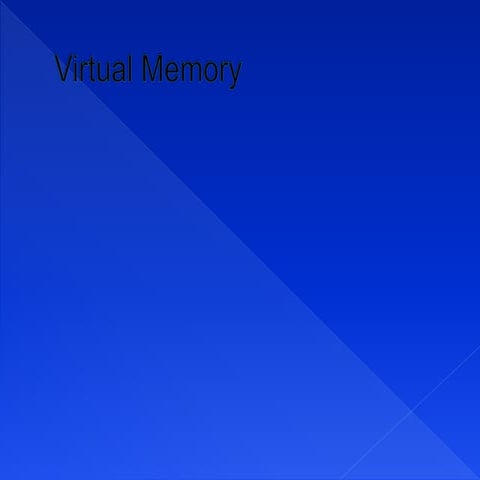 virtual memory Operating system | PPT