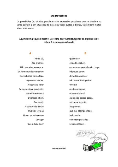 Os provérbios