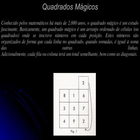 Os Quadrados Mágicos