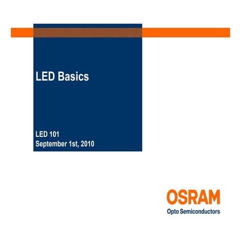 LEDs Basics: LED Fundamentals