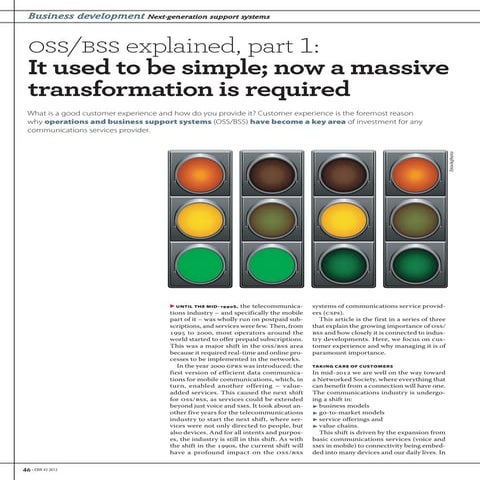 OSS/BSS Explained, Part 1: It used to be simple, now a massive transformation...