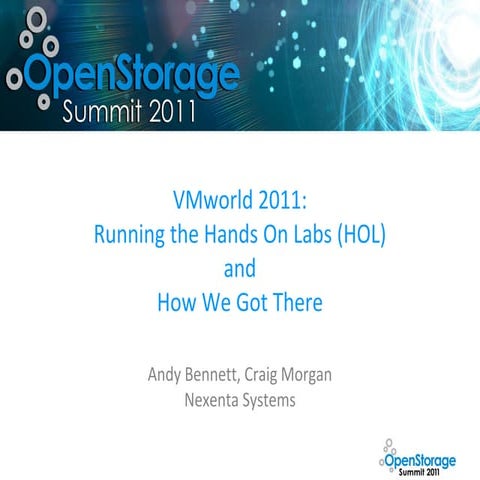 OSS Presentation VMWorld 2011 by Andy Bennett & Craig Morgan