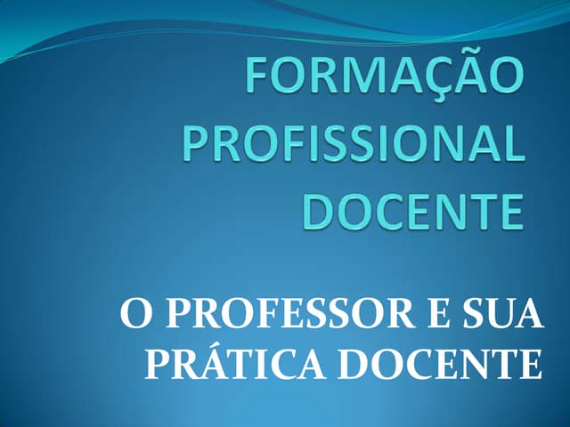 Os saberes da docência