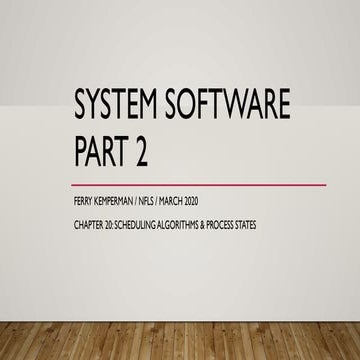 How does OS Scheduling work? A detailed discussion of scheduling ...