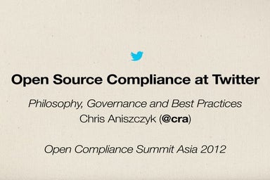 Open Source Compliance at Twitter