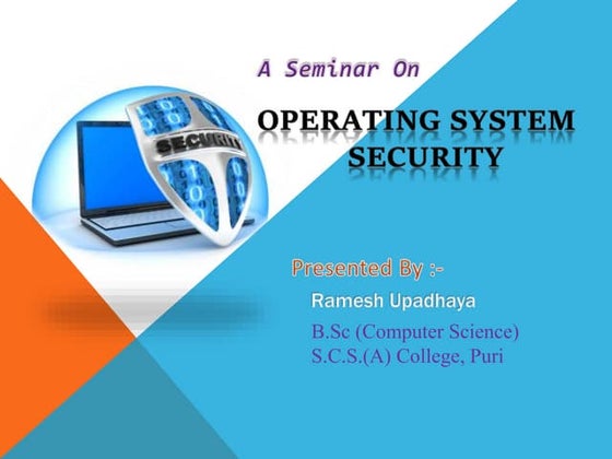 OPERATING SYSTEM SECURITY | PPT