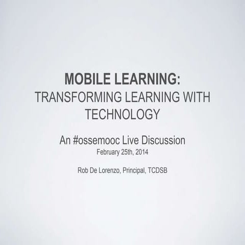 #Ossemooc mlearning presentation