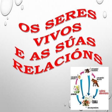 Os seres vivos e as súas relacións