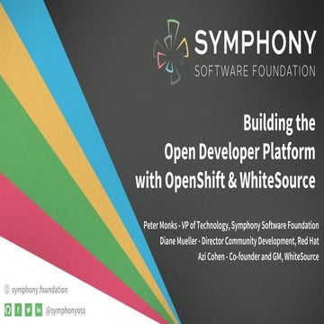 Building the Open Developer Platform with OpenShift & WhiteSource