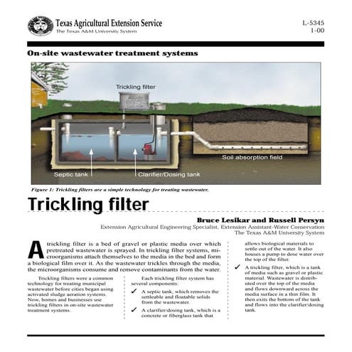 Ossf treatment-systems trickling-filter