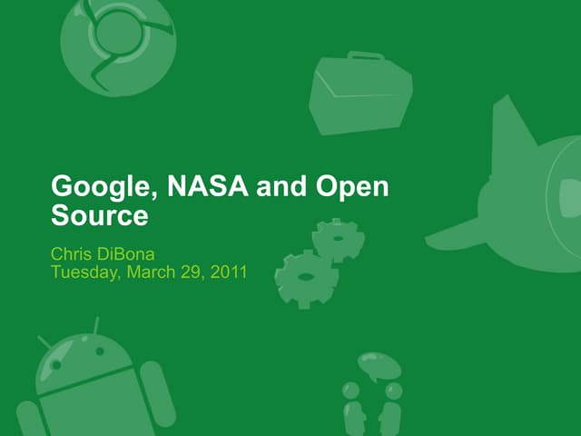 2011 NASA Open Source Summit - Chris DiBona