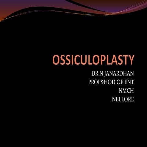 Ossiculoplasty