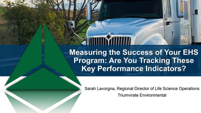 Measuring the Success of Your EHS Program: Are You Tracking These Key Performance Indicators?