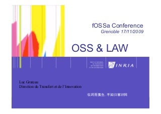 OSS Legal issues method