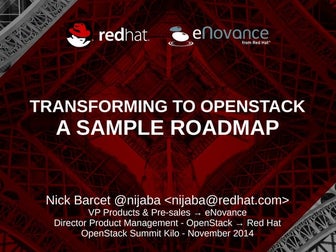 Transforming to OpenStack: a sample roadmap to DevOps
