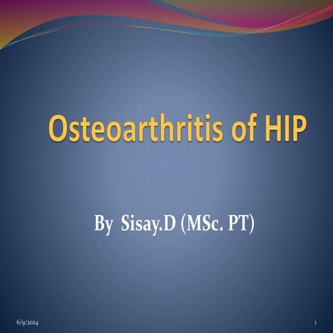 osteoarthritis  of  the    hip and medical management  .pdf