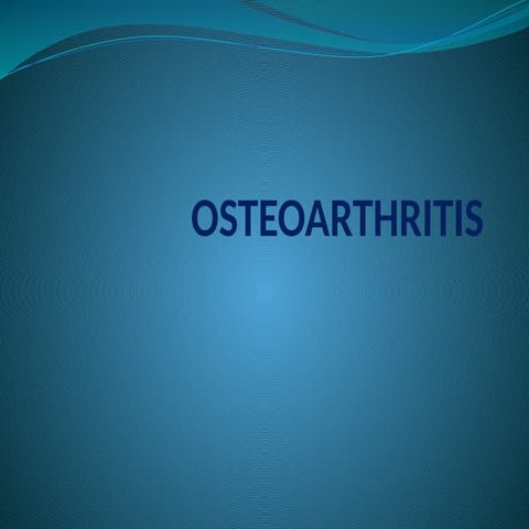 osteoarthritis.pptx For medical and paramedical students
