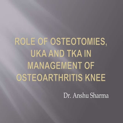 Osteoarthritis of Knee Joint