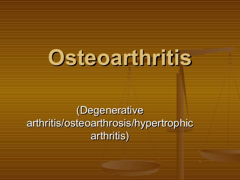 osteoarthritis-ppt