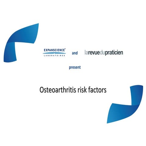 Osteoarthritis risk factors