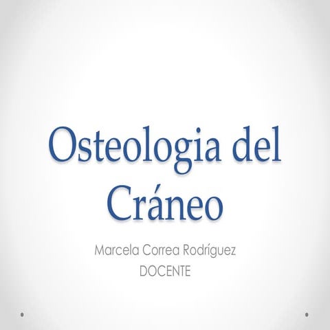 Osteologia del craneo