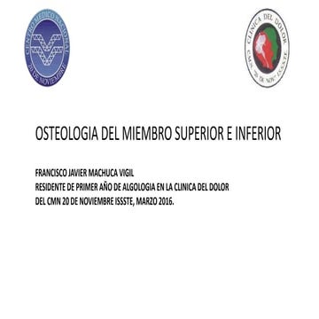 Osteologia miembro sup e inf modificada
