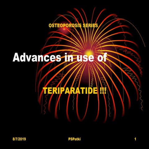 Osteoporosis and  teriparatide