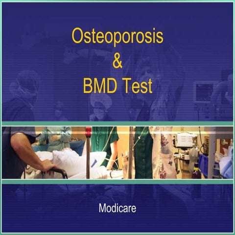 Osteoporosis & BMD Test | PPTX