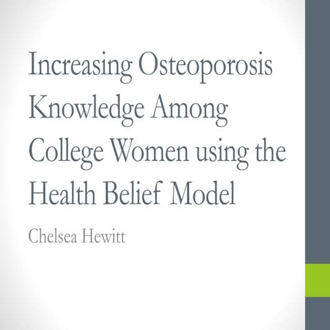 Osteoporosis Prevention Presentation | PPTX