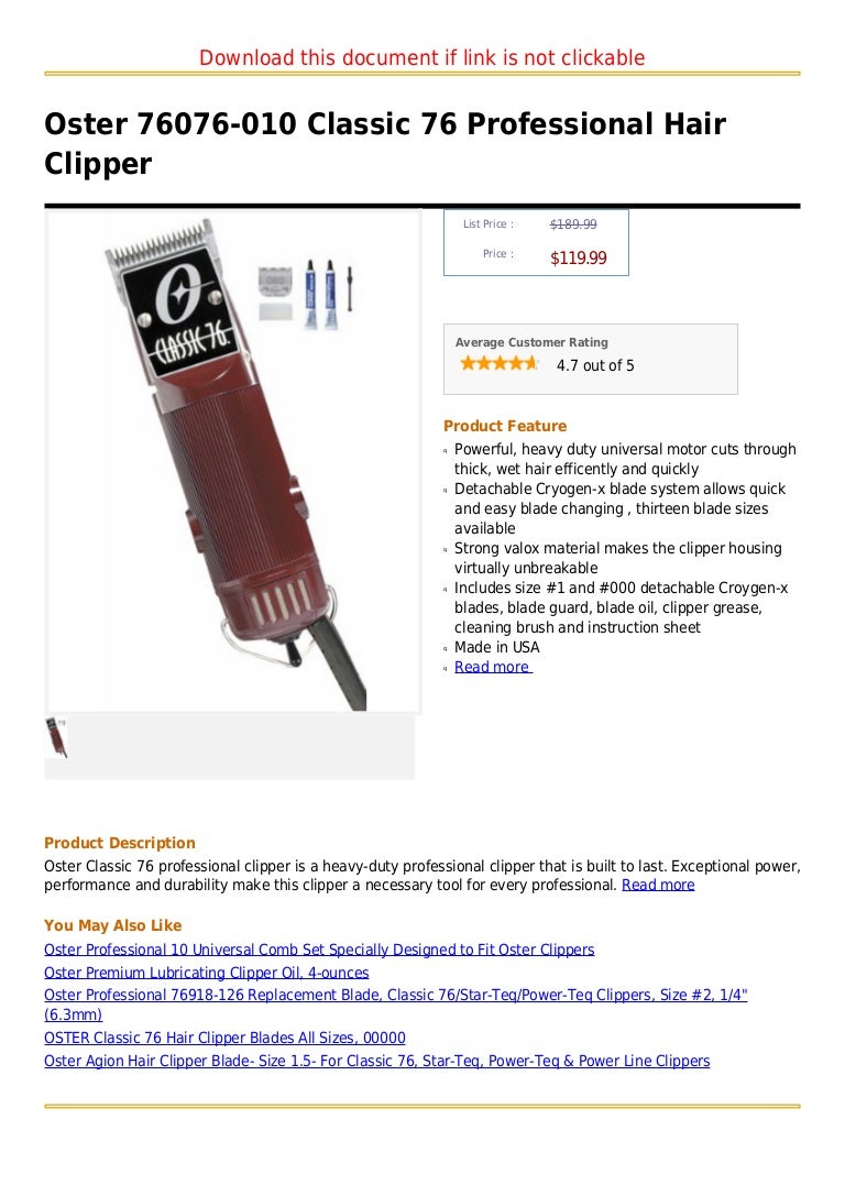 oster 76076