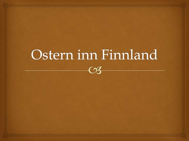 Ostern in finnland daria