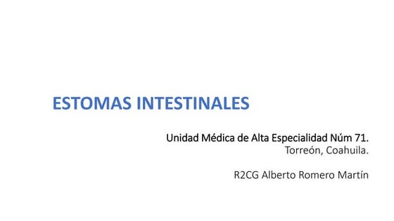 COLOSTOMIA - TECNICA QUIRURGICA E INSTRUMENTAL | PPT