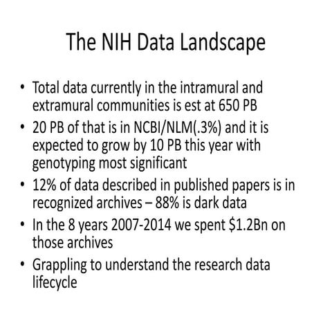Highlights from NIH Data Science