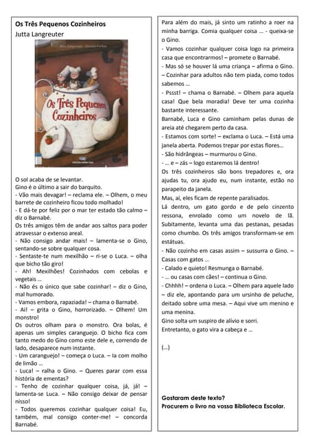 Os três cozinheiros dia 15 out.2014