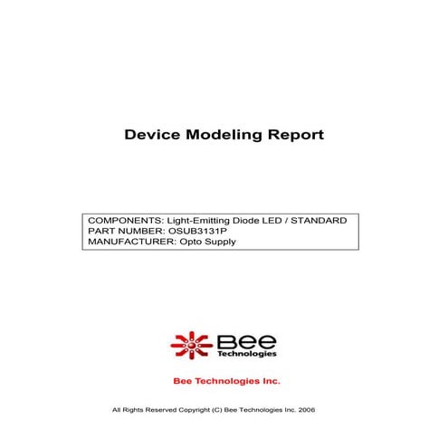 SPICE MODEL of OSUB3131P , Blue (Standard Model) in SPICE PARK